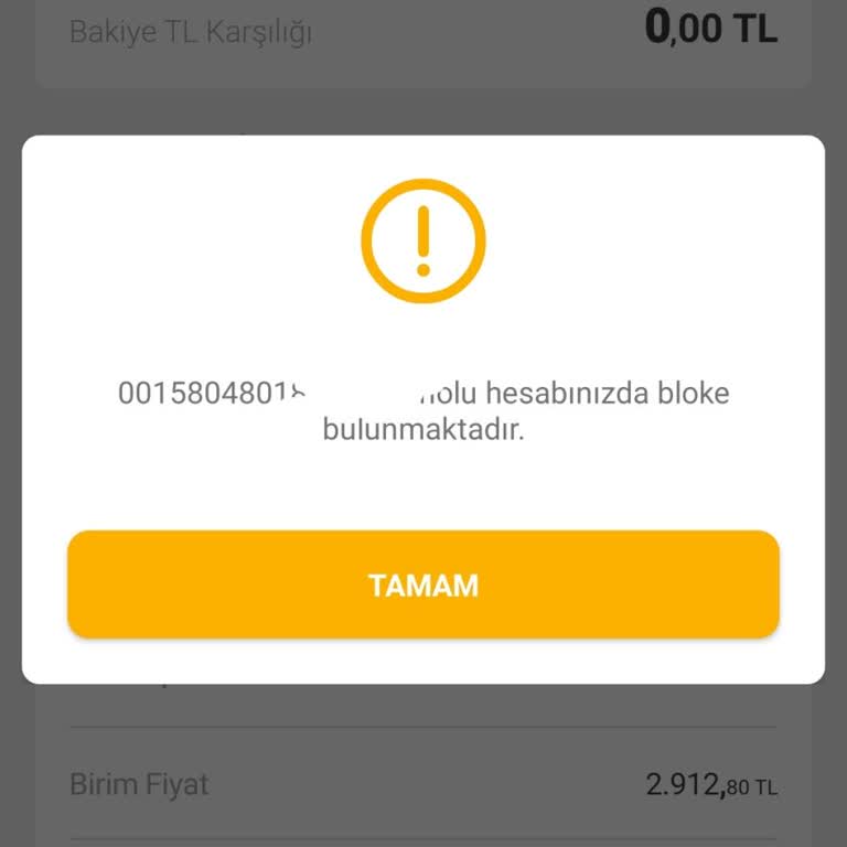 VakıfBank Altın Hesabında Bloke Sorunu