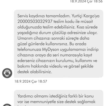 Dyson Servisinde Kaybolan Süpürme Uçları
