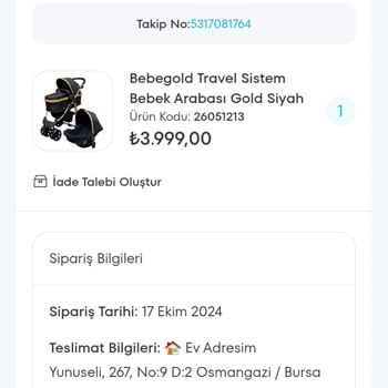 Bebek Arabası İade Sorunu Ve İletişim Eksikliği