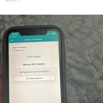 Mobil Uygulama Üzerinden İptal Edilemeyen Ek Paketler