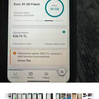 Mobil Uygulama Üzerinden İptal Edilemeyen Ek Paketler