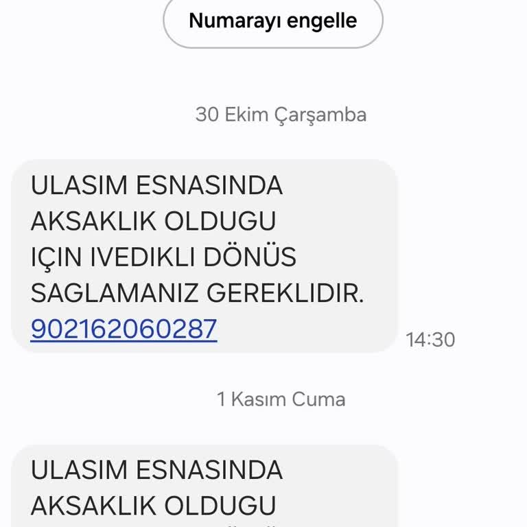 Dava / İcra SMS Ve Telefon Aramaları Hakkında Acil Durum