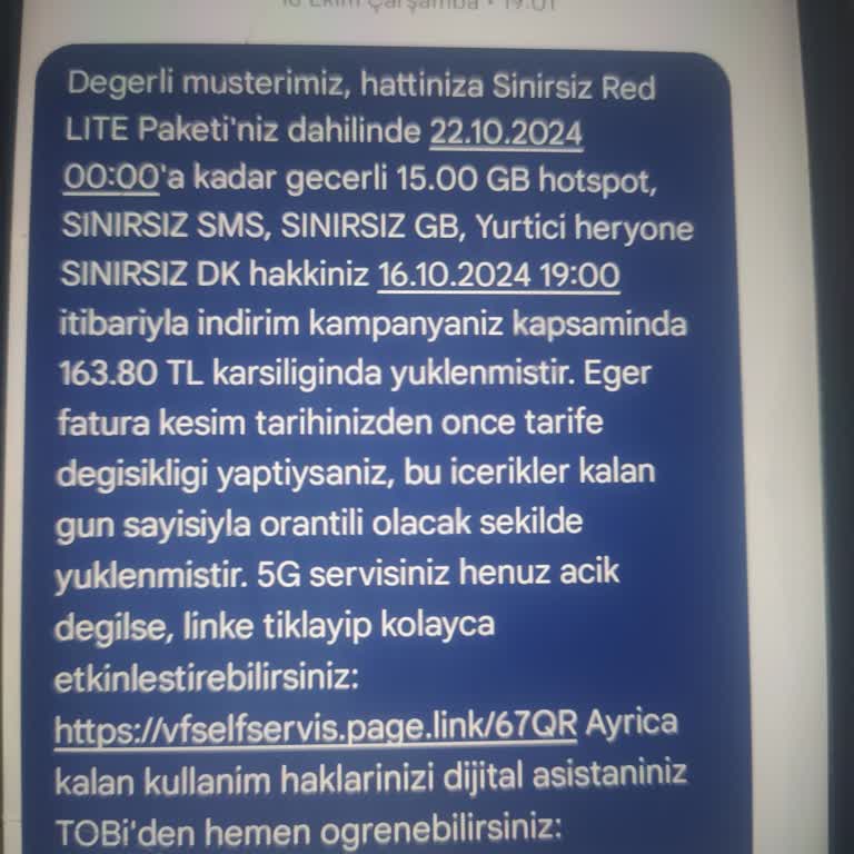 Yanlış Tarifeyi Değiştirdiniz!