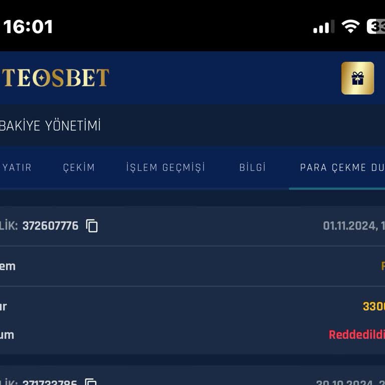 Teosbet'te Para Çekim Sorunu