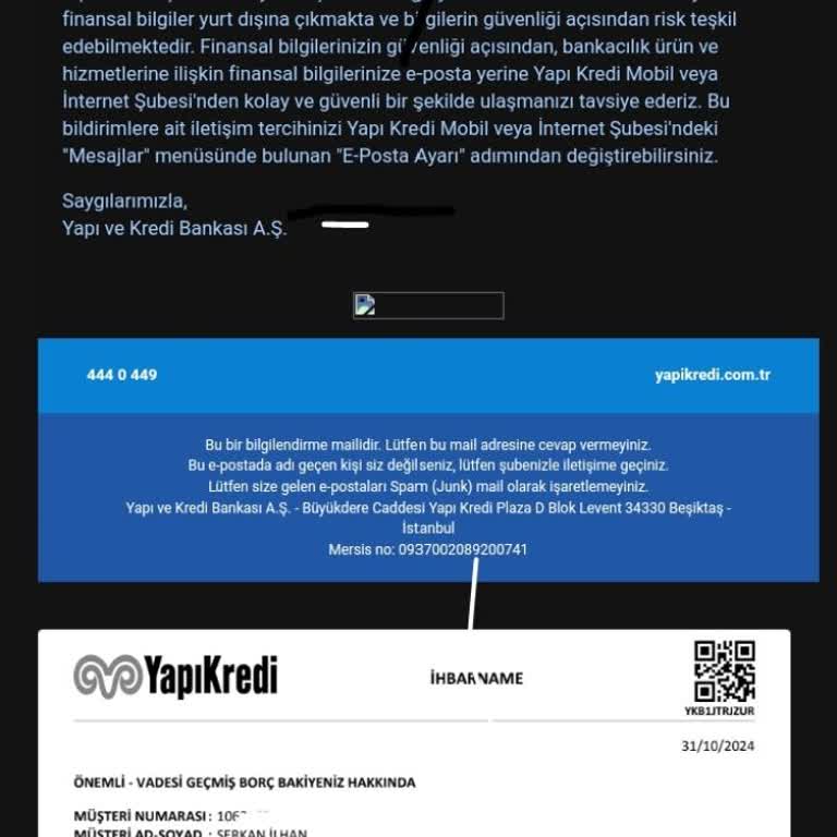 Yapı Kredi'nin Sürekli İhbarları Ve Müşteri Rahatsızlığı