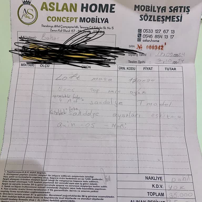 Eksik Ve Hatalı Ürün Teslimatı