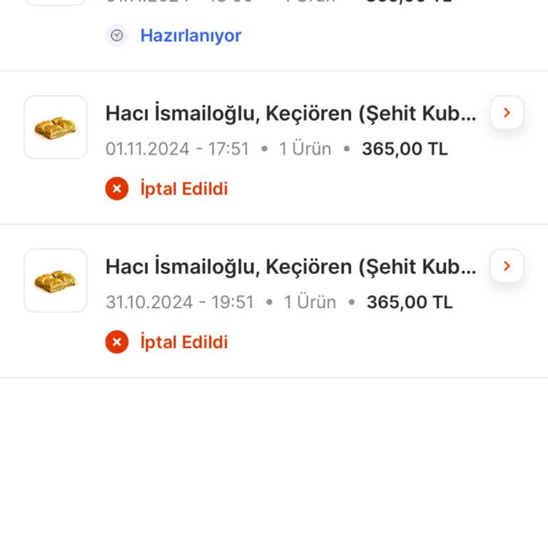 Siparişlerim Onaylanmadı Ve Gecikti