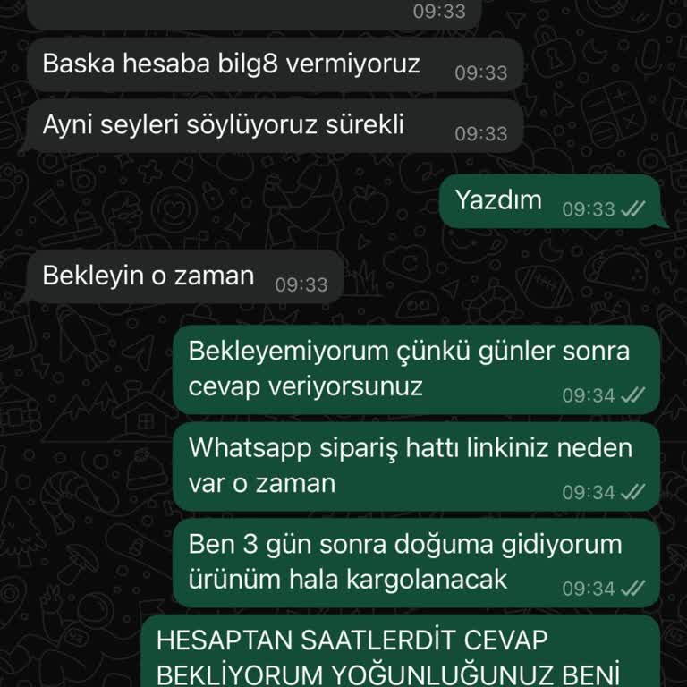 Geciken Sipariş Ve İletişim Sorunları