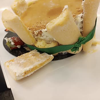 Ters Konulmuş Ve Parçalanmış Pasta Şoku