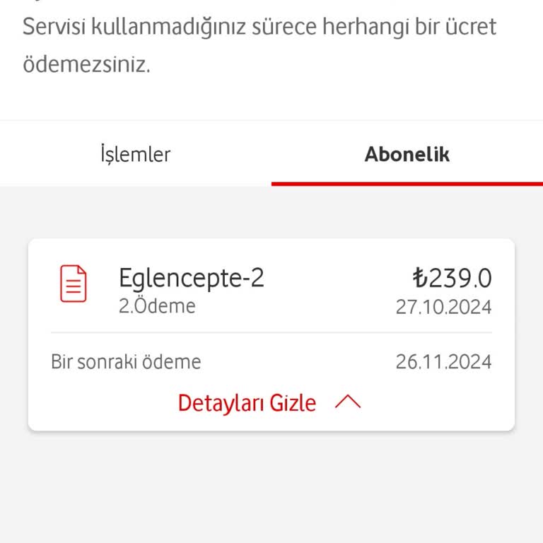 Vodafone Haberim Olmadan Yansıtılan Ücret Ve Çözülmeyen Sorun