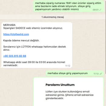 Sipariş Sonrası Ulaşılamayan Kötü Ürün Deneyimi