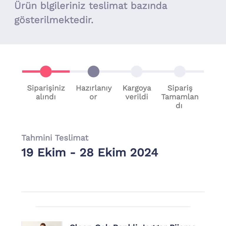 Teslimat Süresi Hayal Kırıklığı