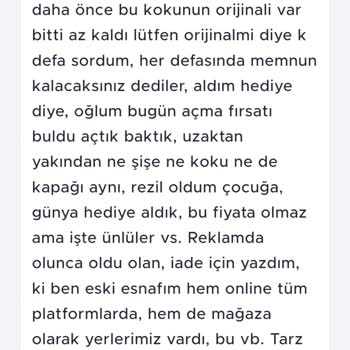 Hayal Kırıklığı Yaratan Hediye Parfüm