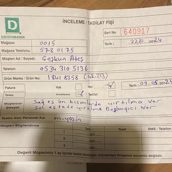 Deichmann Ayakkabıda Renk Değişimi Ve Yırtılma Sorunu