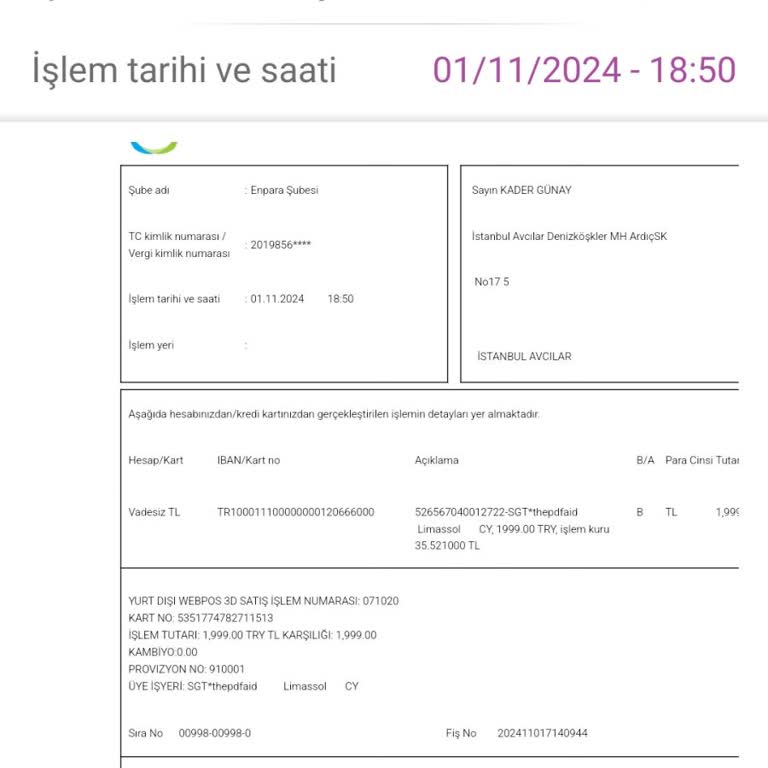 Haberim Olmadan Hesabımdan Para Çekiliyor!