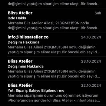 Yanlış Beden Ve Yetersiz Müşteri Hizmeti