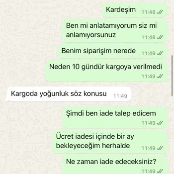 Kedi Maması Ve Kum Siparişimde İletişim Ve İptal Sorunları