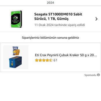 Amazon'dan Alınan Harddiskte Garanti Sorunu Ve İletişimsizlik