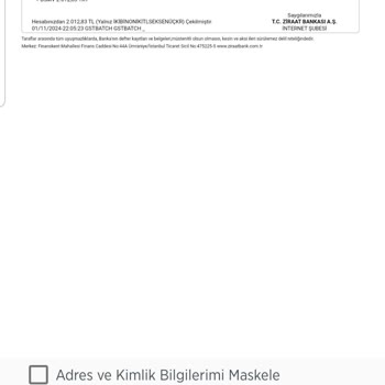 Hesabımdan Habersiz Çekilen Ücretler Hakkında Bilgi Talebi