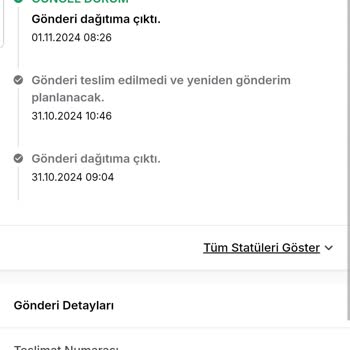 Sürat Kargo'nun Geciken Teslimatı Ve İletişim Sorunları