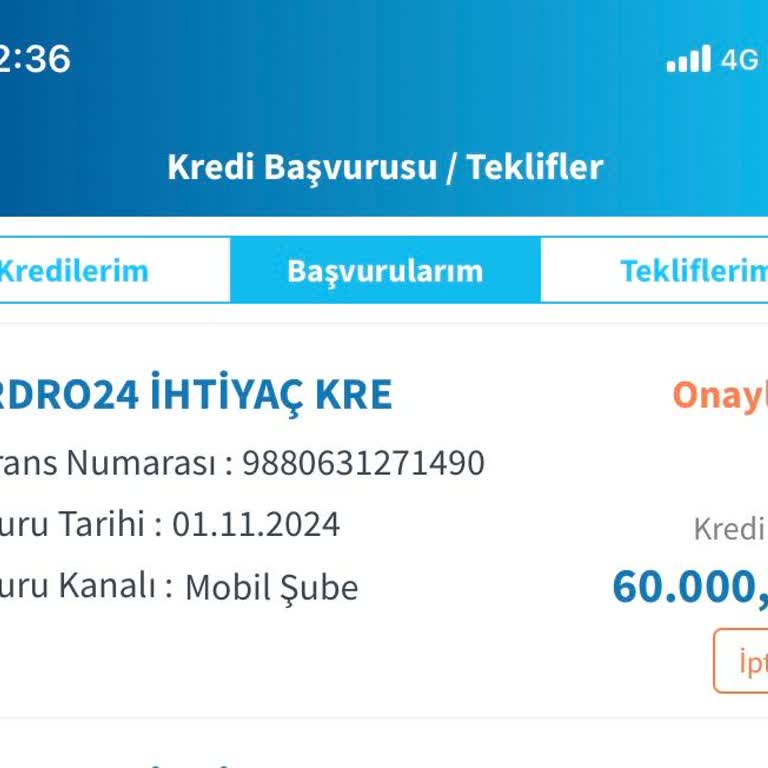 Onaylanan Kredinin Hesaba Geçmemesi