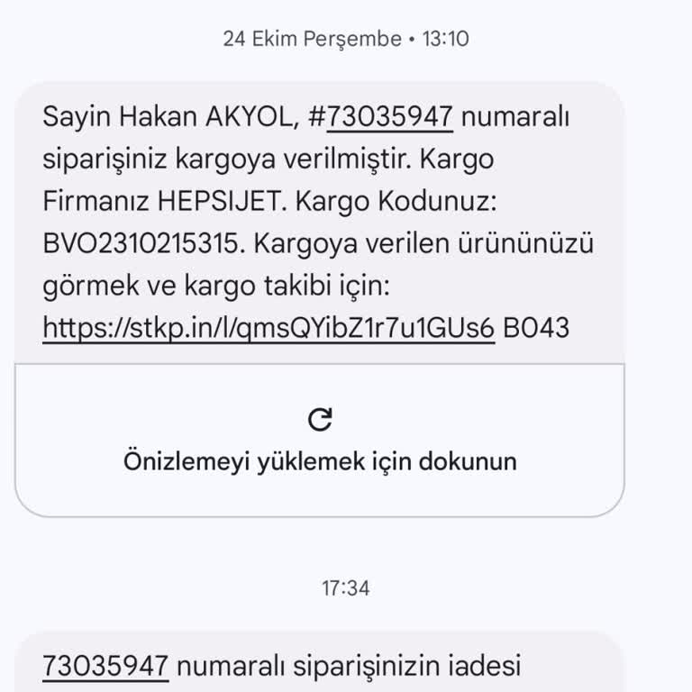 Kargo Teslim Edilmedi, Ürün İadesi Yerine Yeniden Gönderim Talebi
