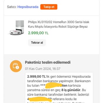 Hepsiburada'da Faturalı Ürünlerin Teslim Edilememesi Sorunu
