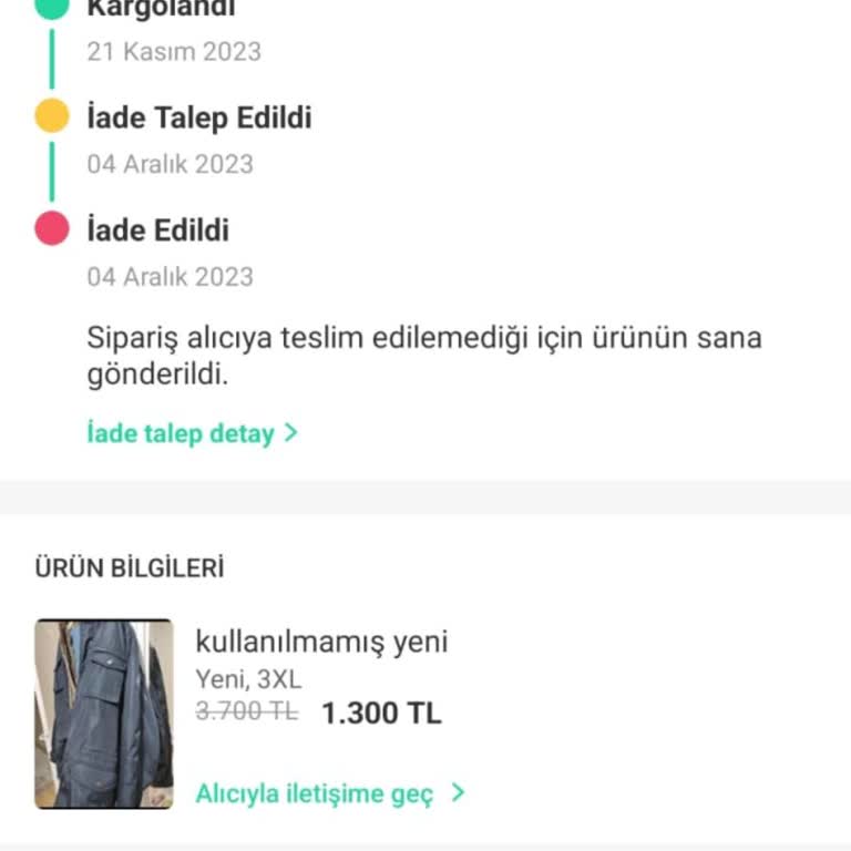 Sürat Kargo'da Kaybolan Mont Ve İade Sorunu