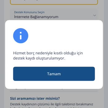 Beklenmedik Borç Ve Kesilen İnternet Hizmeti