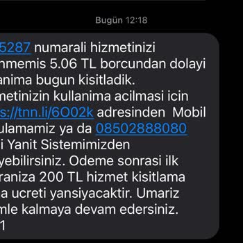 Beklenmedik Borç Ve Kesilen İnternet Hizmeti