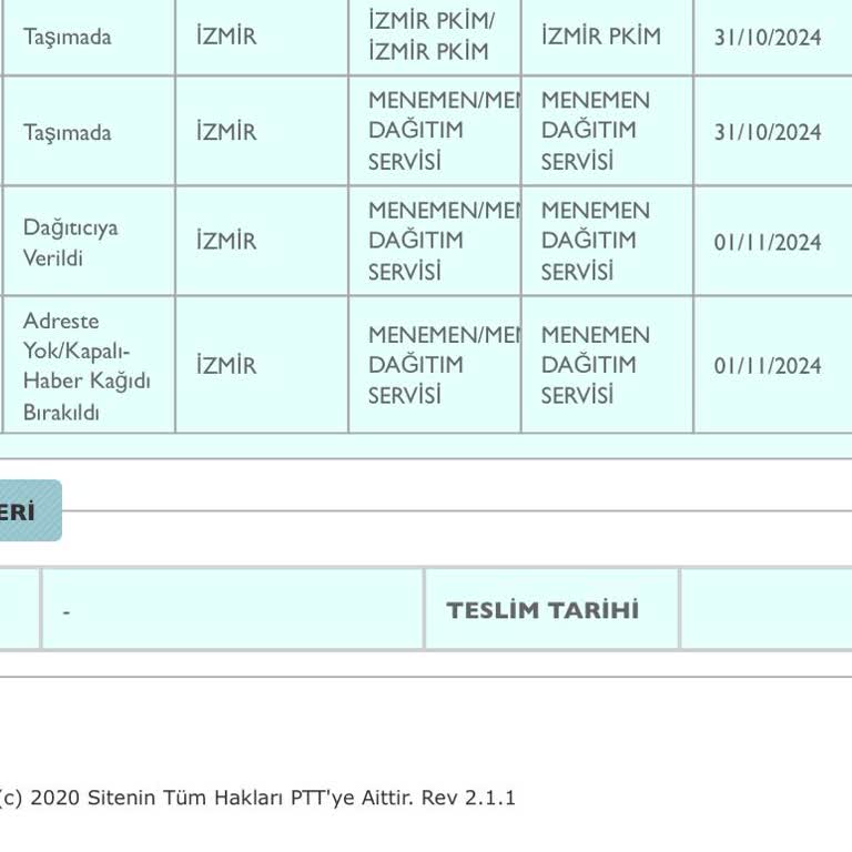 PTT Kargo'nun Yanıltıcı Teslimat Bildirimi