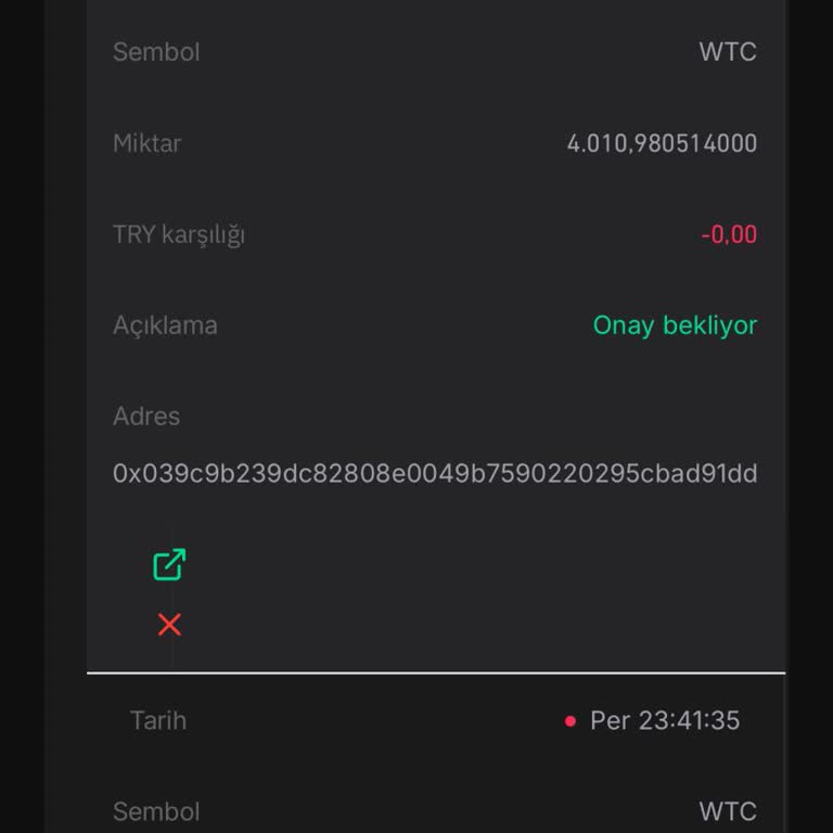 Bitay'da Walton Chain Coin Çekim Sorunu!