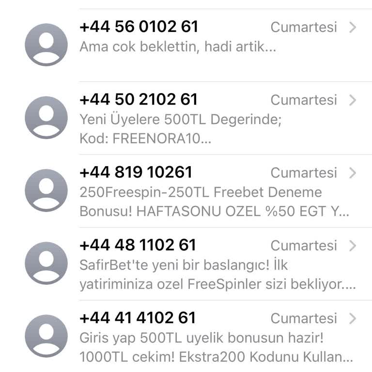 Vodafone'dan Gelen Sürekli Mesajlar: Numaramız Mı Dağıtılıyor?