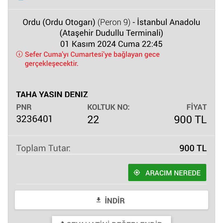 Geç Kalan Otobüs Ve İlgisiz Müşteri Hizmetleri