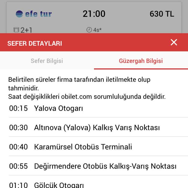 Efe Tur'un Seyahat Süresi Sorunu