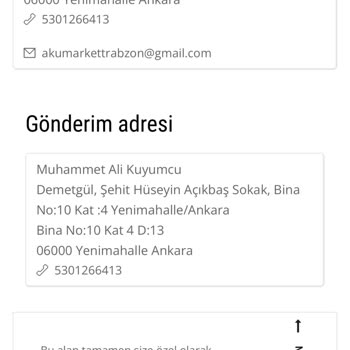 Özd Premium'dan Sipariş Sorunu Ve İletişimsizlik
