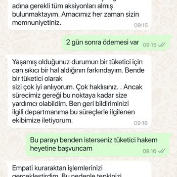 Hasarlı Ürün Ve Geciken Para İadesi Sorunu