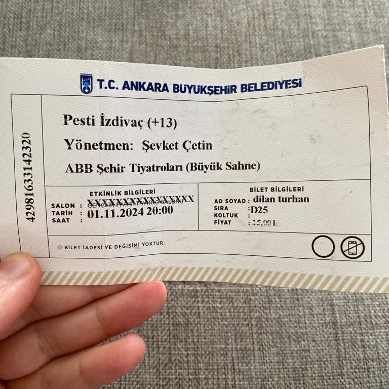 Tiyatroda Bir Dakika İle Kaçan Fırsat