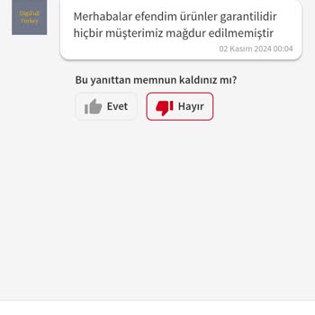Eksik Ürün Ve İlgisiz Müşteri Hizmetleri