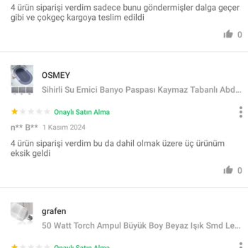 Eksik Ürün Ve İlgisiz Müşteri Hizmetleri