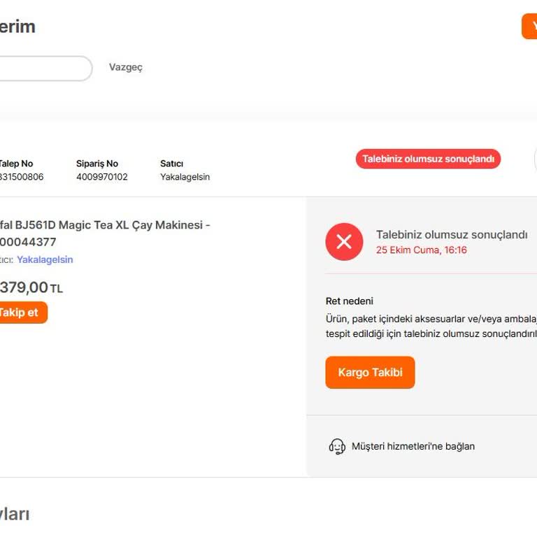 Hasarlı Ürün Ve Eksik Parçalarla İade Sorunu