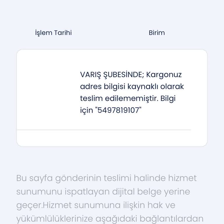 Yanlış Adres Mağduriyeti Ve Müşteri Hizmetleri Sorunu