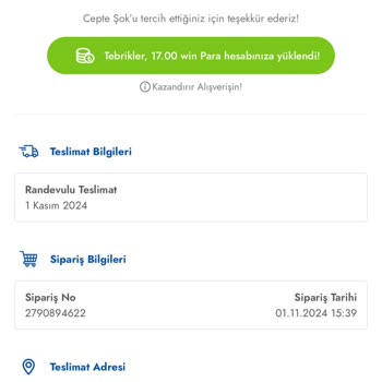 Teslim Edilmeyen Sipariş Ve İptal Sonrası Yaşanan Sorun