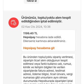 İndirimli Ürünler İptal Edildi
