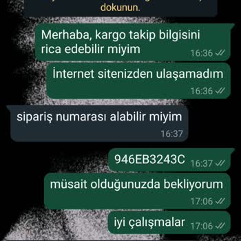 Kargoya Verilmeyen Ürün Ve İletişim Sorunları