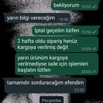 Kargoya Verilmeyen Ürün Ve İletişim Sorunları