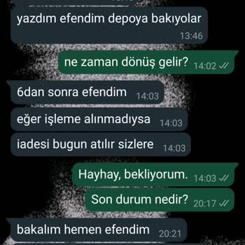 Kargoya Verilmeyen Ürün Ve İletişim Sorunları