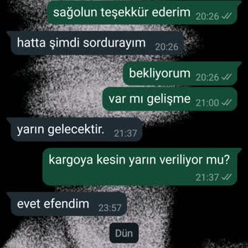 Kargoya Verilmeyen Ürün Ve İletişim Sorunları