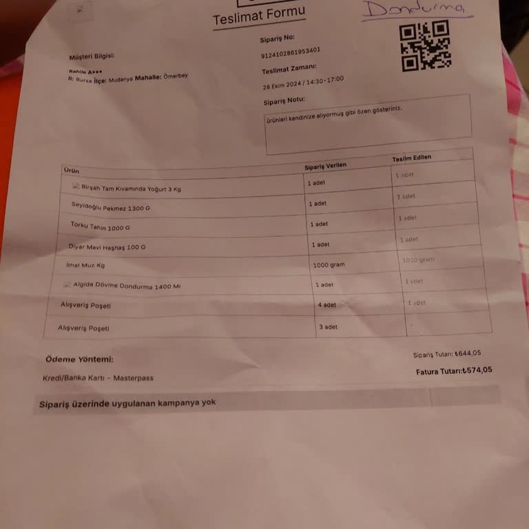 Eksik Sipariş Ve Çözüm Bulunamayan Müşteri Hizmetleri Sorunu
