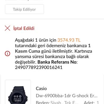 Trendyol'da Saat Alışverişinde İptal Şoku